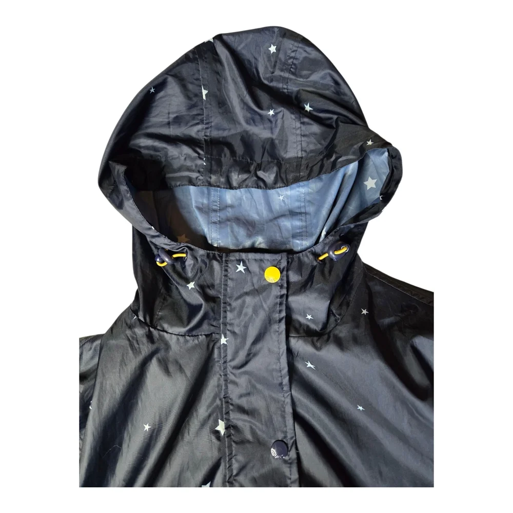 Joules Right As Rain Navy Star Print Jacket - Picture 6 of 9
